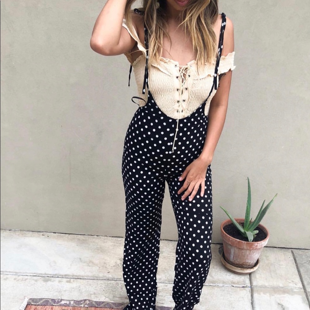 Polka Dot Jumpsuit - Picture 1 of 4